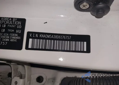 2013 Kia Rio Lx z USA, uszkodzony, nr VIN KNADM5A38D6176757